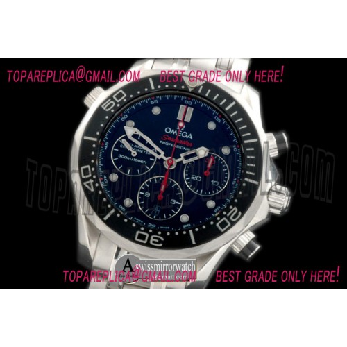 Omega Seamaster Pro 300M Chrono SS/SS Blk/Blk A-7753