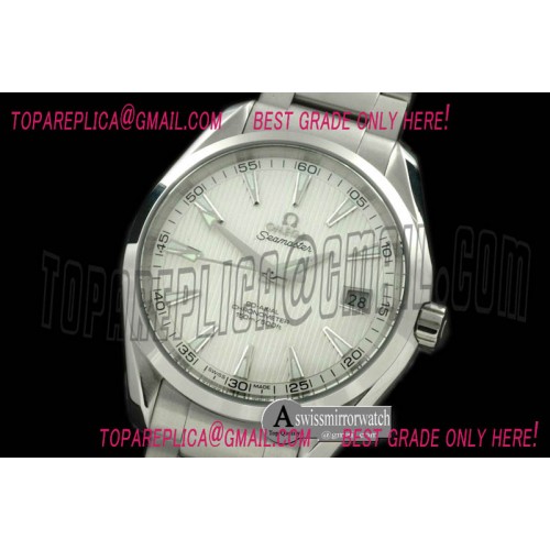 Omega Aqua Terra Auto SS/SS White Swiss 2836