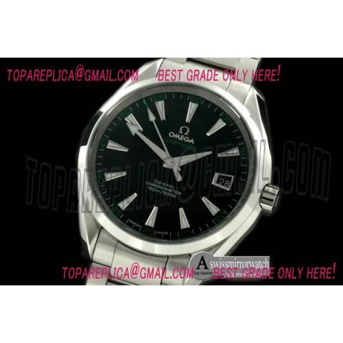 Omega Aqua Terra Auto SS/SS Black Swiss 2836