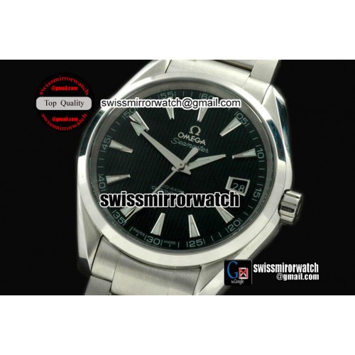 Omega Aqua Terra Auto SS/SS Black Swiss 2836