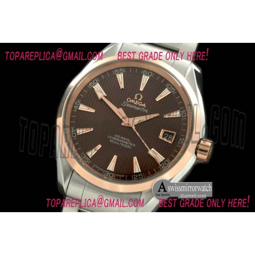 Omega Aqua Terra Auto SS/RG Brown Swiss 2836
