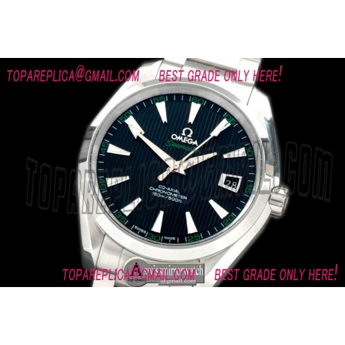 Omega Aqua Terra Auto SS/SS Black/Green Miyota 8205