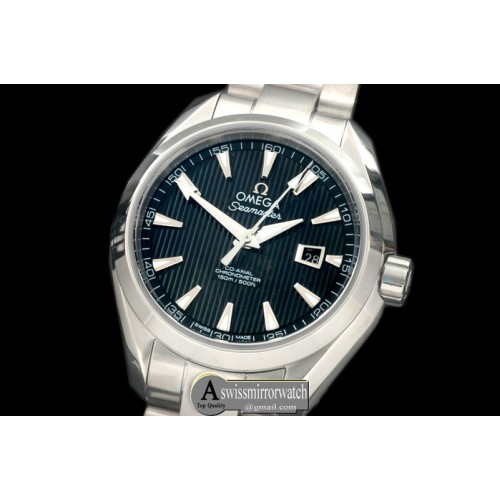 Omega Aqua Terra Auto SS/SS Black Miyota 8205