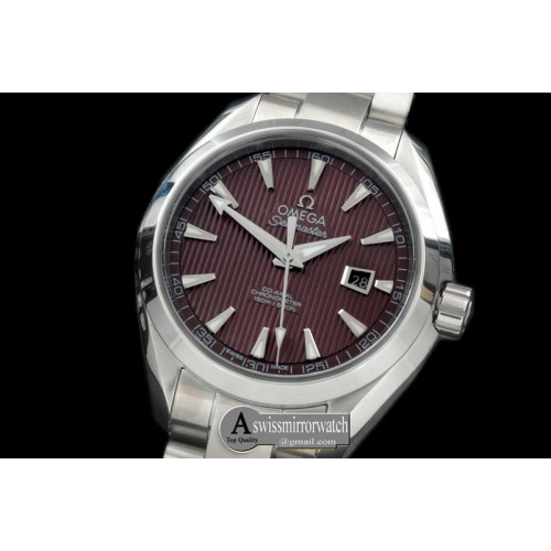 Ladies Omega Aqua Terra Auto SS/SS Brown Miyota 8205