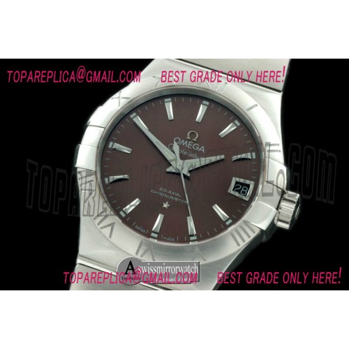 Omega Double Eagle Men Auto SS/SS Brown Miyota 9105 Omega Double Eagle Men Auto SS/SS Brown Miyota 9105