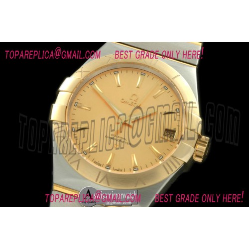 Omega Double Eagle Men Auto SS/YG Gold Miyota 9105