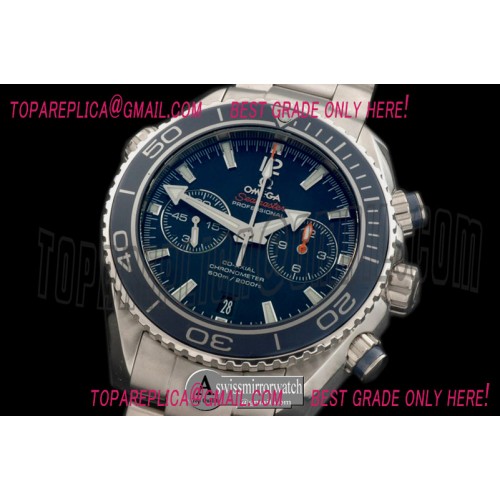 Omega Planet Ocean Chrono TI/TI Blue 7750