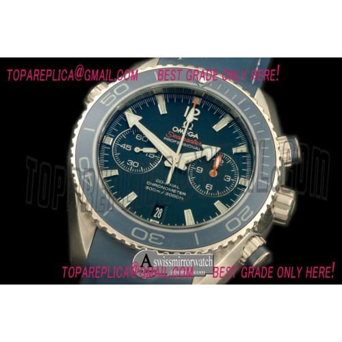 Omega Planet Ocean Chrono TI/RU Blue 7750