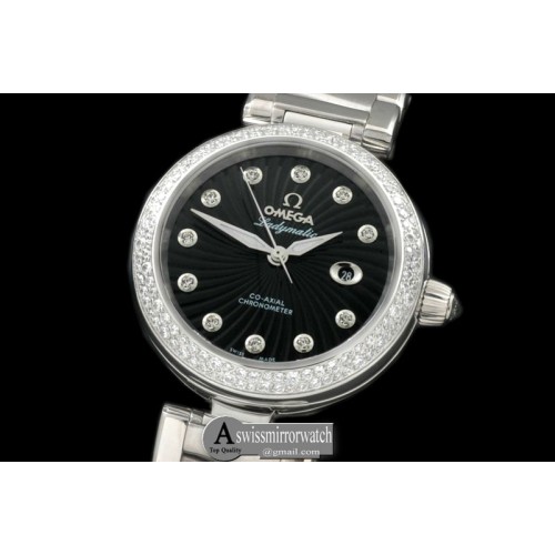 Omega Deville Ladymatic SS/SS Black J-9105 Omega Deville Ladymatic SS/SS Black J-9105