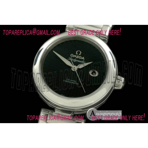 Omega Deville Ladymatic SS/SS Black J-9105 Omega Deville Ladymatic SS/SS Black J-9105
