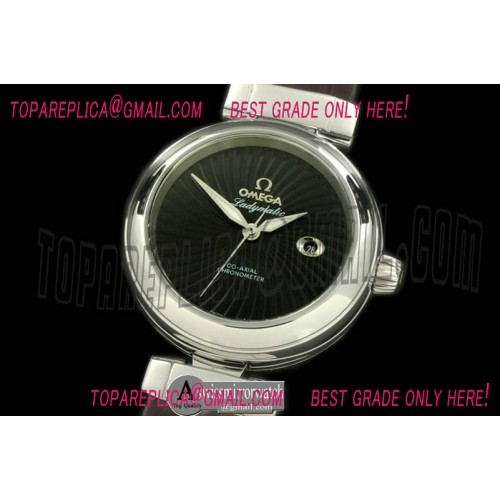 Omega Deville Ladymatic SS/LE Black J-9105