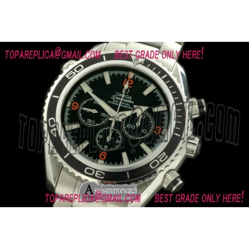 Omega Planet Ocean 45.5 Chrono SS/SS Black 7750
