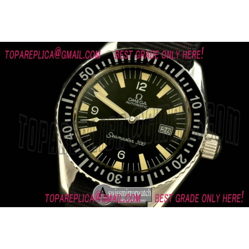 Omega Vintage Seamaster 300 Date SS/NT Blk A-2836 Omega Vintage Seamaster 300 Date SS/NT Blk A-2836