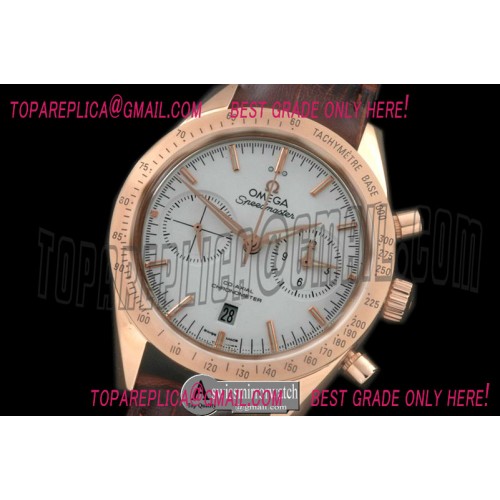 Omega Speedmaster Moon Watch RG/LE White Stick A-7750