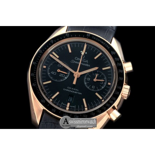 Omega Speedmaster Moon Watch RG/LE Black Stick A-7750