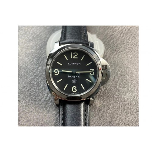 Panerai PAM000 Q XF 1:1 Best Edition Black Dial on Black Leather Strap A6497