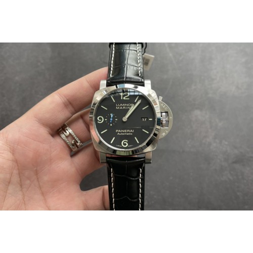 Panerai PAM1312 W VSF 1:1 Best Edition Black Dial on Black Leather Strap P.9010 Clone