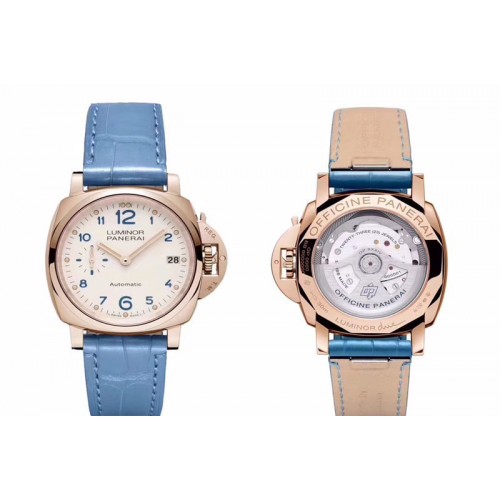 Panerai PAM 756 Luminor Due VSF Best Edition White Dial on Blue Leather Strap AXXXIV Panerai PAM 756 Luminor Due VSF Best Edition White Dial on Blue Leather Strap AXXXIV