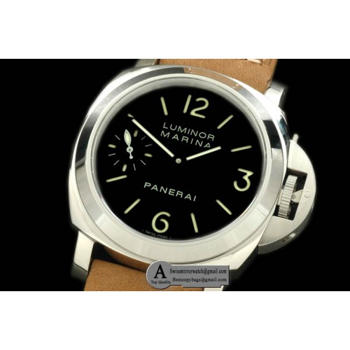 Panerai Luminor Marina 44mm Pam 111N SS/Leather Black Asia 6497 21600bph Panerai Luminor Marina 44mm Pam 111N SS/Leather Black Asia 6497 21600bph