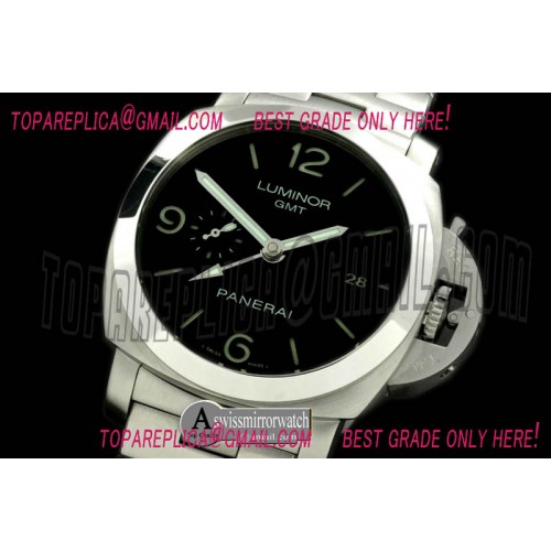 Panerai Pam 329P 1950 3 days GMT SS/SS Blk A-7750