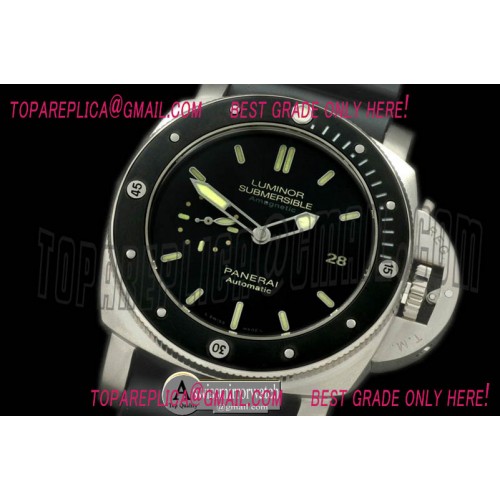 Panerai Pam 389 O Submersible TI/RU Black A7750/P90