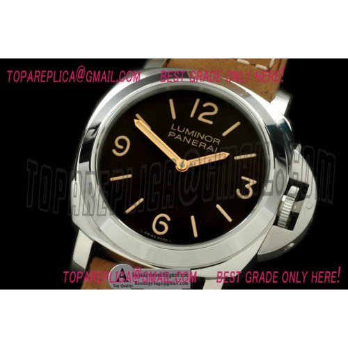 Replica Officine Panerai Luminor Base 44mm Pam 390N Base Leather Black Watches