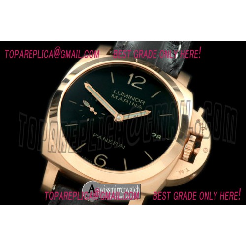 Panerai Pam 393O 1950 3 days Auto RG/LE Blk A-7750 Panerai Pam 393O 1950 3 days Auto RG/LE Blk A-7750