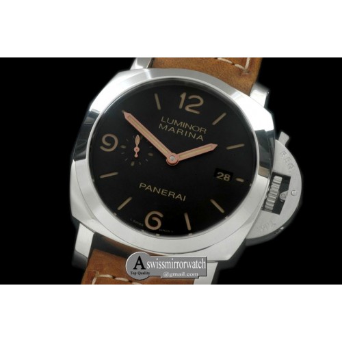 Panerai Pam 608Q 1950 3 days Auto SS/LE Blk A-7750/P9000