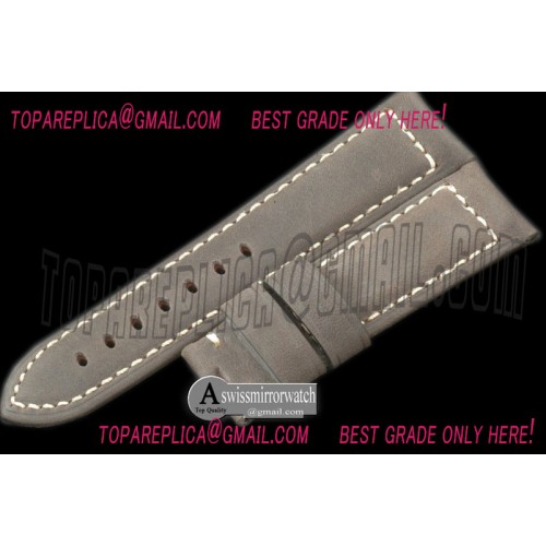 Panerai 24/22 Calf Leather Grey/White Stitches for 44mm Panerai