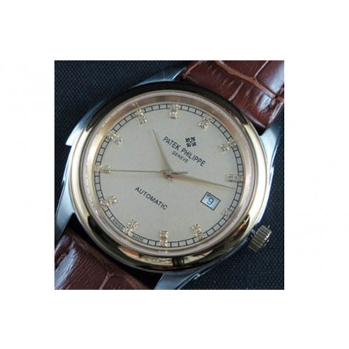 Patek Philippe Calatrava, Asian ETA 2824,Gold Face