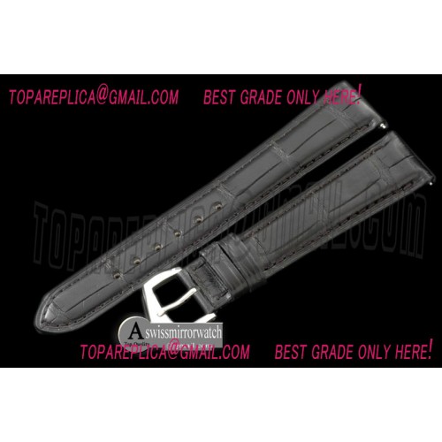 Patek Philippe Black Croc Strap SS 20/16 / Insignia Buckle