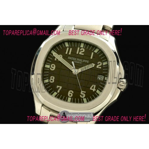 Patek Philippe Aquanaut Jumbo V3 Auto SS/SS Black Swiss Eta 2824-2