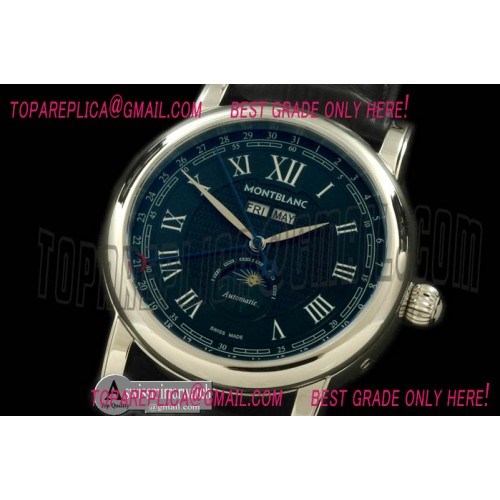 Montblanc Classic Perpetual Calendar SS/LE Black Asian 2813 Montblanc Classic Perpetual Calendar SS/LE Black Asian 2813