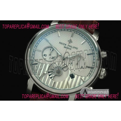 Patek Philippe Classic Chrono SS/LE White Jap Qtz Chrono