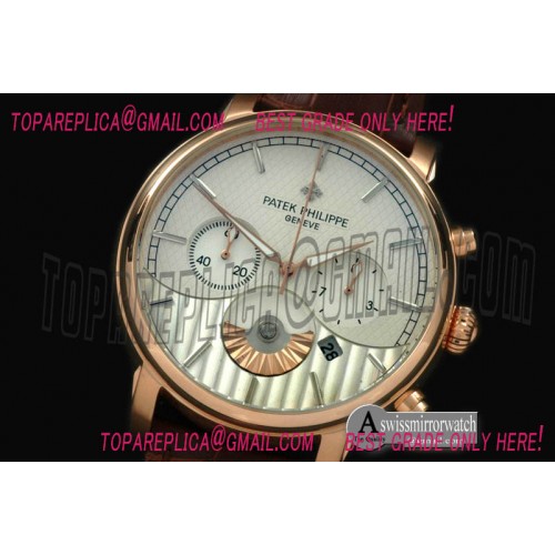 Patek Philippe Classic Chrono RG/LE White Jap Qtz Chrono