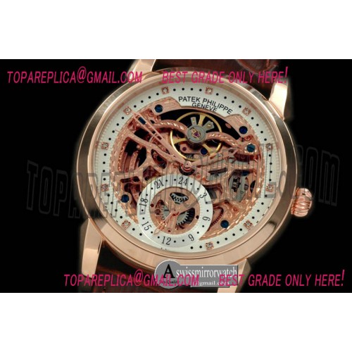Patek Philippe Classic Skeleton RG/LE White Asian 2813 Patek Philippe Classic Skeleton RG/LE White Asian 2813