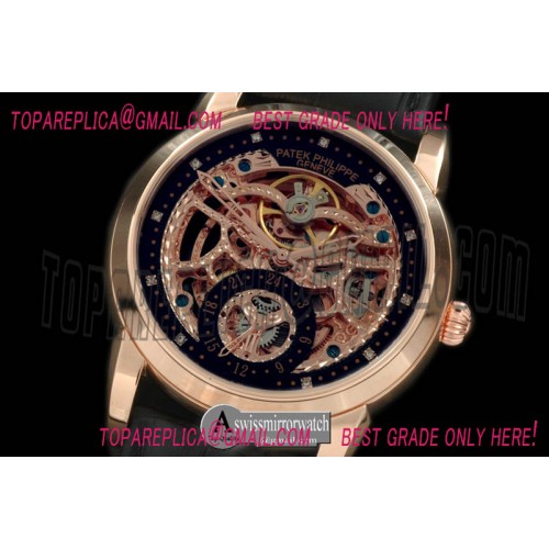 Patek Philippe Classic Skeleton RG/LE Black Asian 2813 Patek Philippe Classic Skeleton RG/LE Black Asian 2813