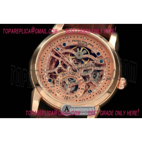 Patek Philippe Classic Skeleton RG/LE Rose Gold Asian 2813 Patek Philippe Classic Skeleton RG/LE Rose Gold Asian 2813