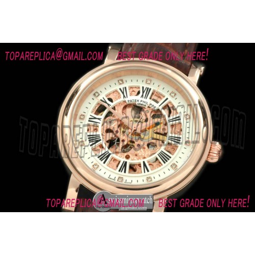Patek Philippe Classic Skeleton RG/LE White Asian 2813 Patek Philippe Classic Skeleton RG/LE White Asian 2813