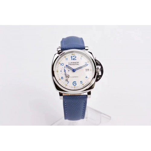 Panerai Luminor Due PAM 906 42mm VS Best Edtion Watch Blue Leather Strap