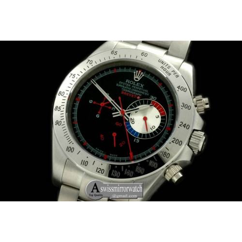 Rolex Brevet Plus Daytona SS/SS Black Asian 2813