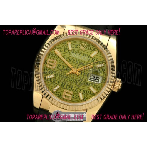 Rolex YG/LE Khaki Asian 2836/3135-Real Diamonds