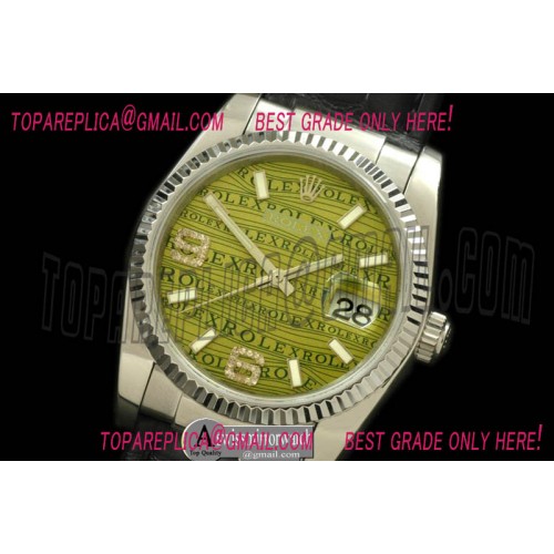Rolex SS/LE Khaki Green Asian 2836/3135-Real Diamonds