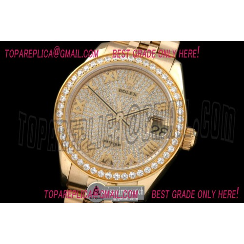 Rolex Yellow Gold Jubilee Diamond Roman Asian 2836 Rolex Yellow Gold Jubilee Diamond Roman Asian 2836