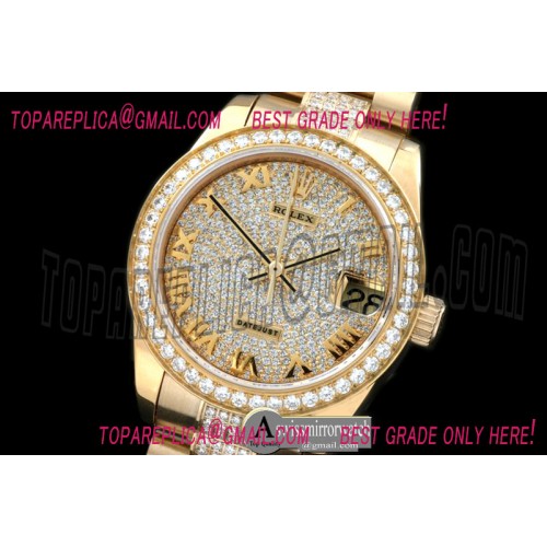 Rolex Yellow Gold President Diamond Roman Asian 2836