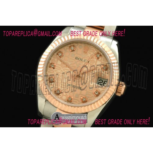 Rolex SS/RG Oyster R-Gold Diam Swiss 2688/2355