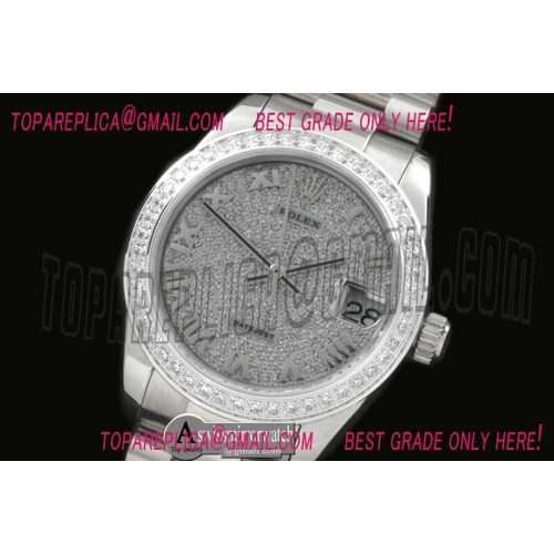 Rolex SS President Diam Roman Asian 2836