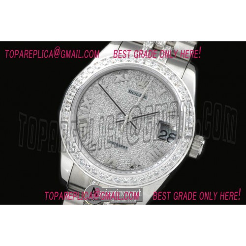 Rolex SS Jubilee Diam Roman Asian 2836