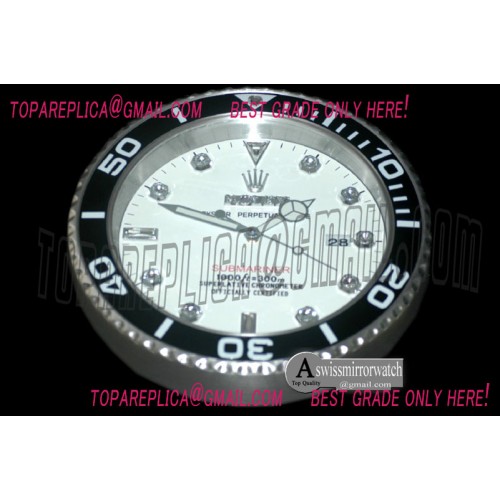 Rolex Dealer Clock Submarina Style Swiss Quartz