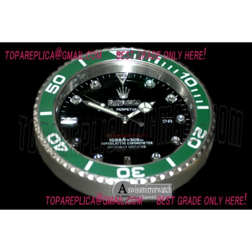 Rolex Dealer Clock Submarina Style Swiss Quartz Rolex Dealer Clock Submarina Style Swiss Quartz